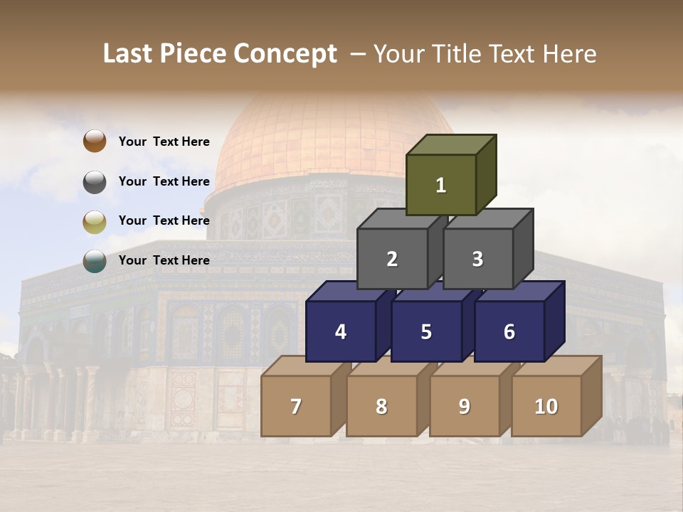 The Dome Of The Rock In The Temple Of The Rock In The Temple Of The PowerPoint Template