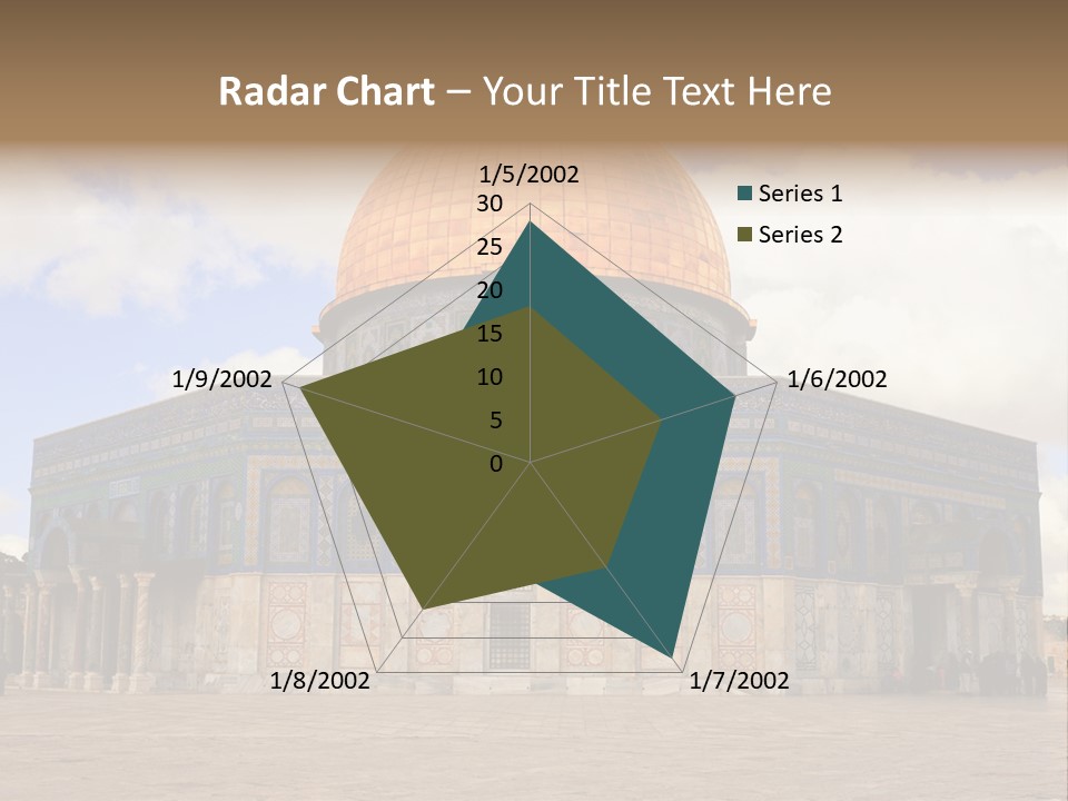 The Dome Of The Rock In The Temple Of The Rock In The Temple Of The PowerPoint Template