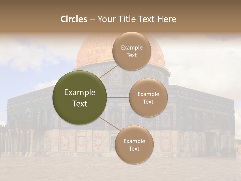 The Dome Of The Rock In The Temple Of The Rock In The Temple Of The PowerPoint Template