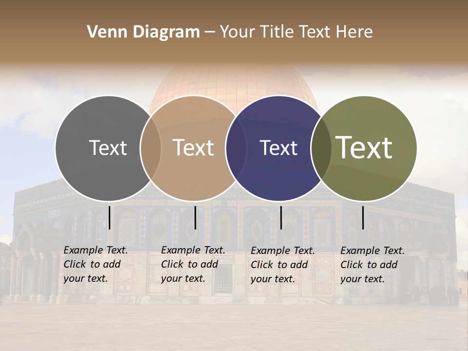 The Dome Of The Rock In The Temple Of The Rock In The Temple Of The PowerPoint Template