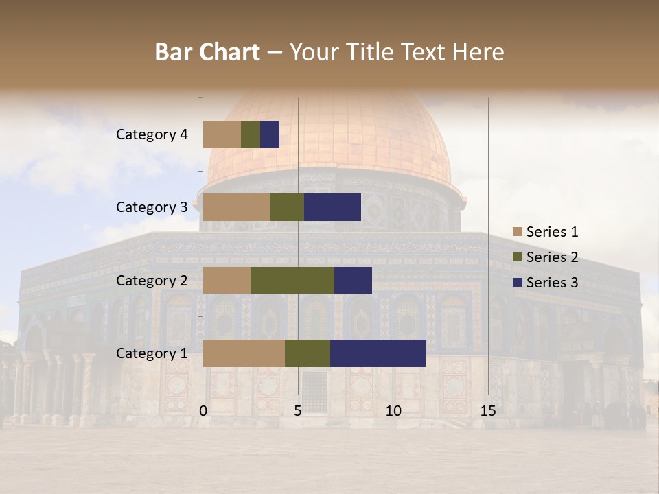 The Dome Of The Rock In The Temple Of The Rock In The Temple Of The PowerPoint Template