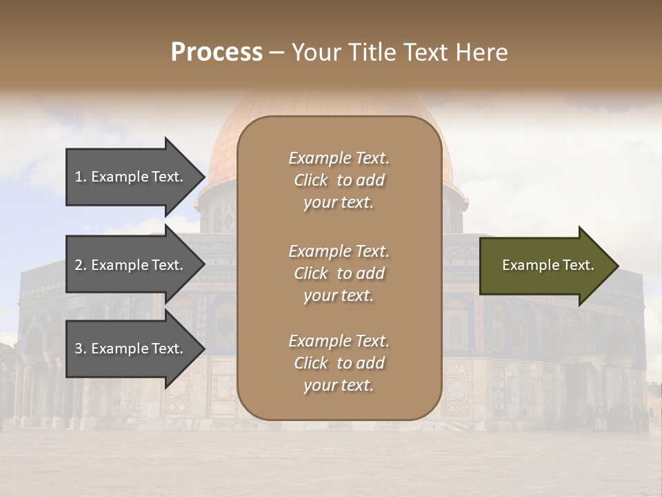 The Dome Of The Rock In The Temple Of The Rock In The Temple Of The PowerPoint Template