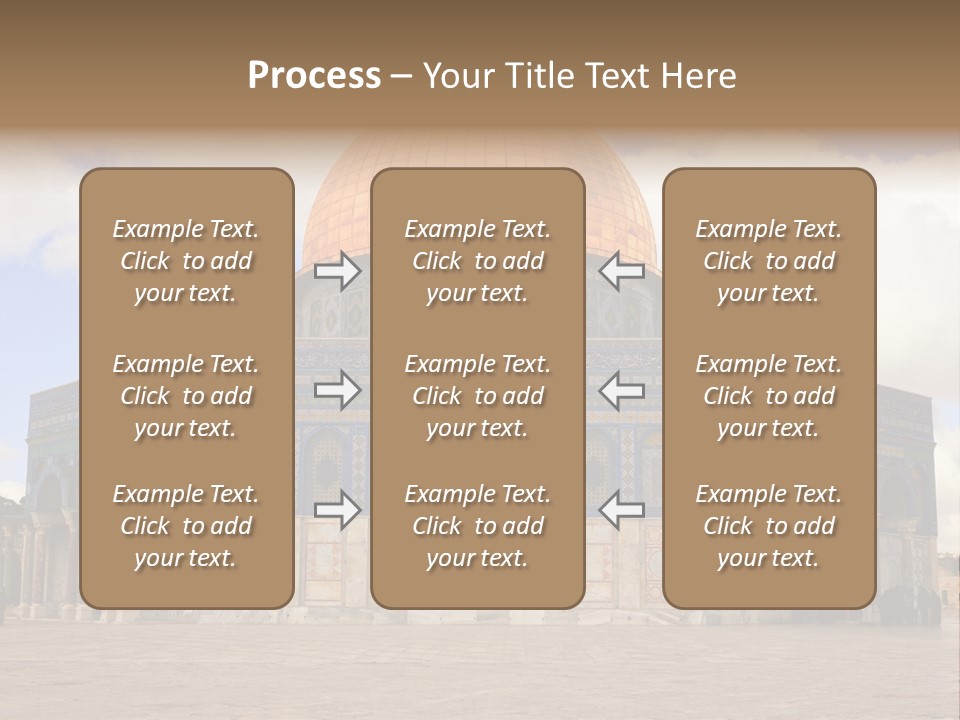 The Dome Of The Rock In The Temple Of The Rock In The Temple Of The PowerPoint Template