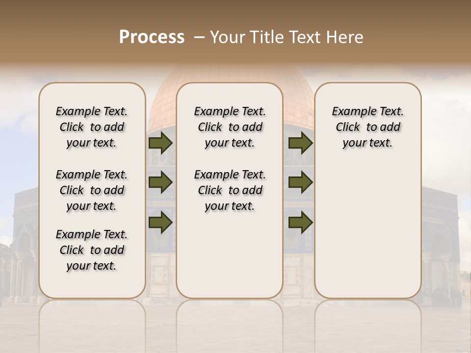The Dome Of The Rock In The Temple Of The Rock In The Temple Of The PowerPoint Template
