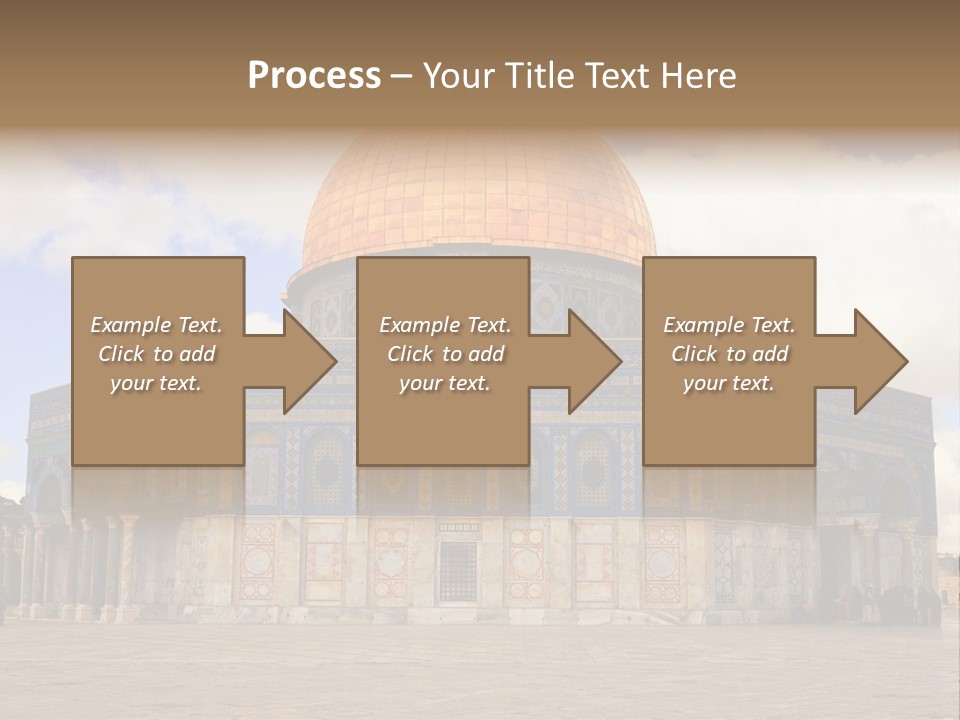 The Dome Of The Rock In The Temple Of The Rock In The Temple Of The PowerPoint Template