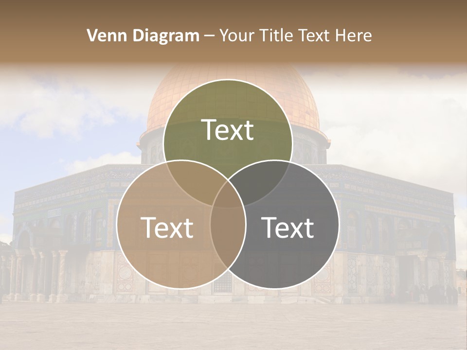 The Dome Of The Rock In The Temple Of The Rock In The Temple Of The PowerPoint Template