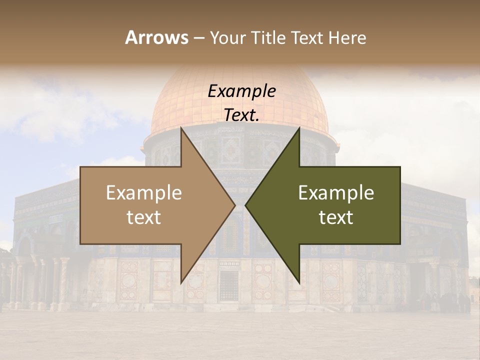 The Dome Of The Rock In The Temple Of The Rock In The Temple Of The PowerPoint Template