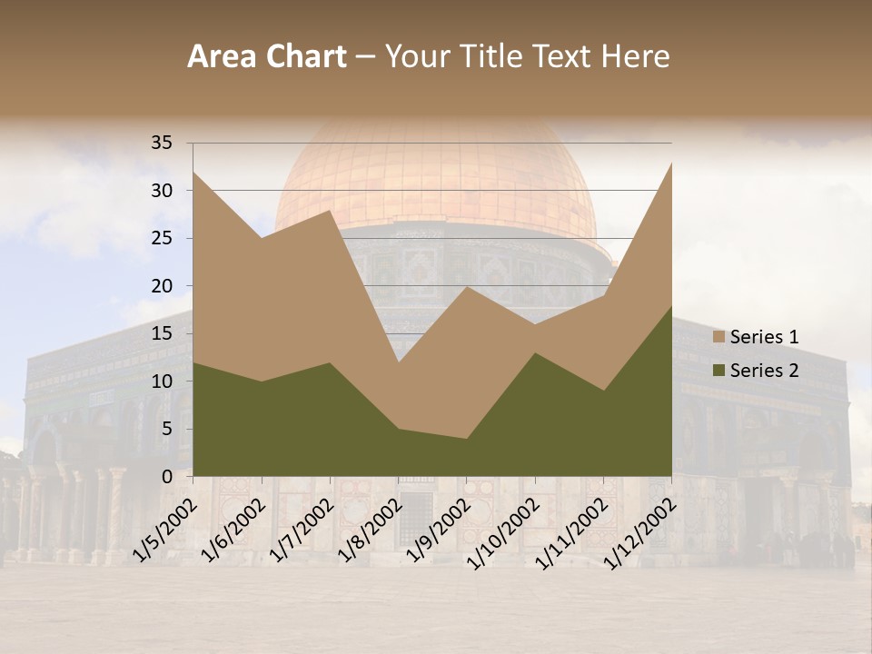The Dome Of The Rock In The Temple Of The Rock In The Temple Of The PowerPoint Template