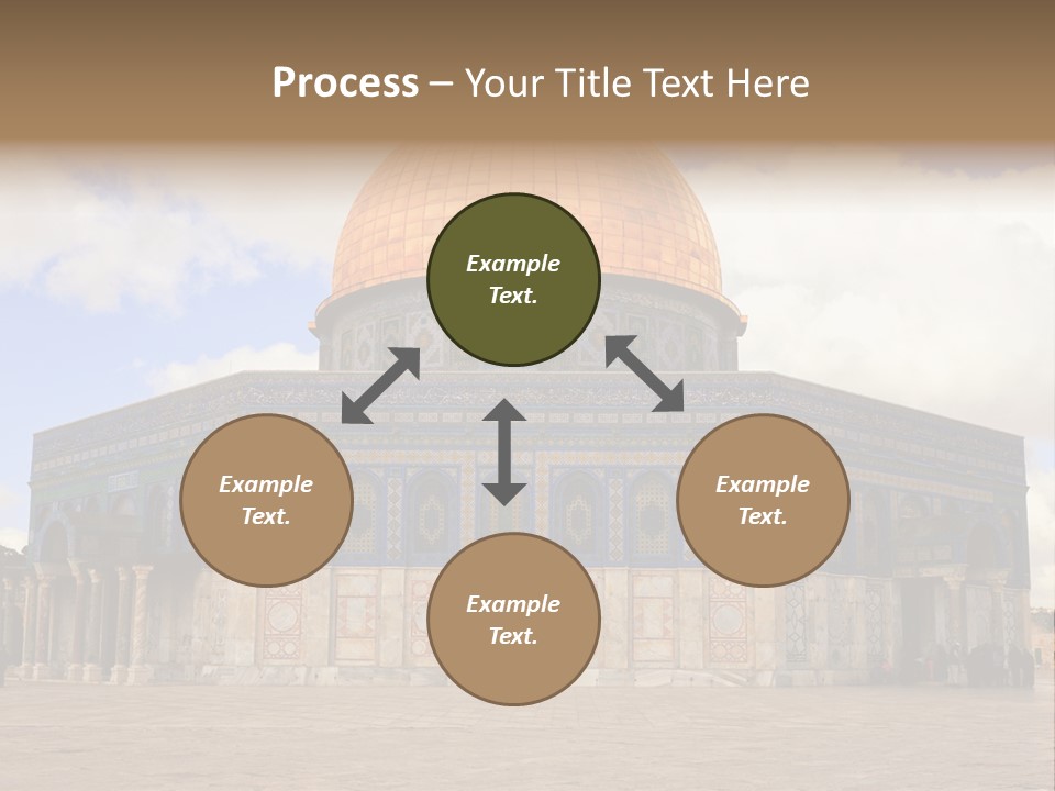 The Dome Of The Rock In The Temple Of The Rock In The Temple Of The PowerPoint Template