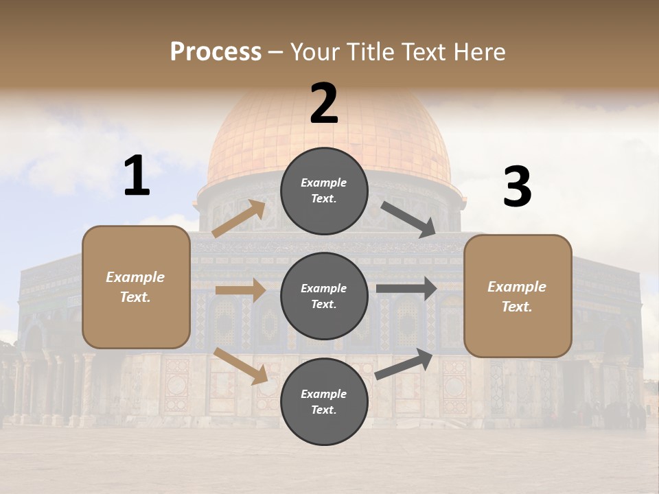 The Dome Of The Rock In The Temple Of The Rock In The Temple Of The PowerPoint Template
