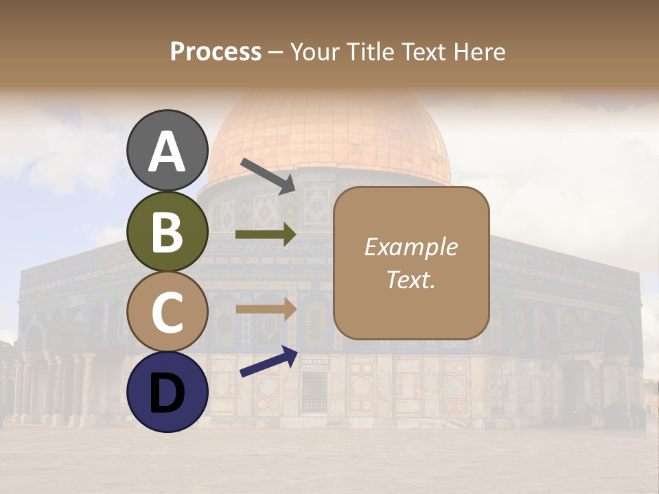 The Dome Of The Rock In The Temple Of The Rock In The Temple Of The PowerPoint Template