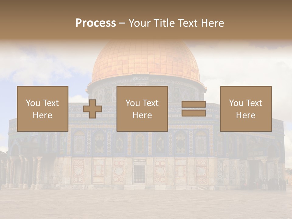 The Dome Of The Rock In The Temple Of The Rock In The Temple Of The PowerPoint Template