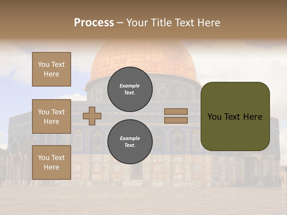 The Dome Of The Rock In The Temple Of The Rock In The Temple Of The PowerPoint Template