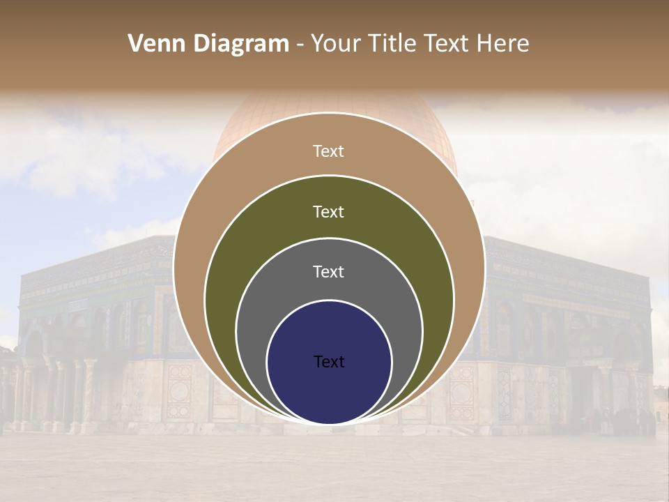 The Dome Of The Rock In The Temple Of The Rock In The Temple Of The PowerPoint Template