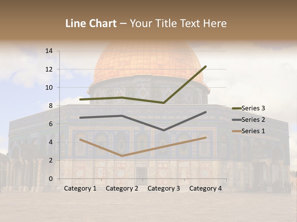The Dome Of The Rock In The Temple Of The Rock In The Temple Of The PowerPoint Template