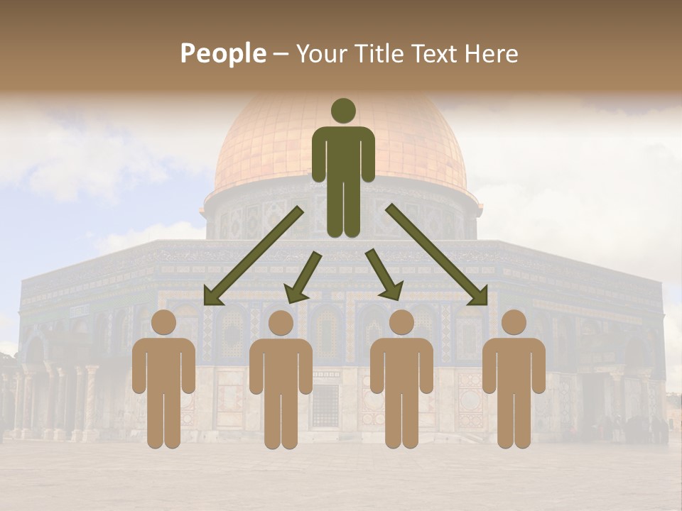 The Dome Of The Rock In The Temple Of The Rock In The Temple Of The PowerPoint Template