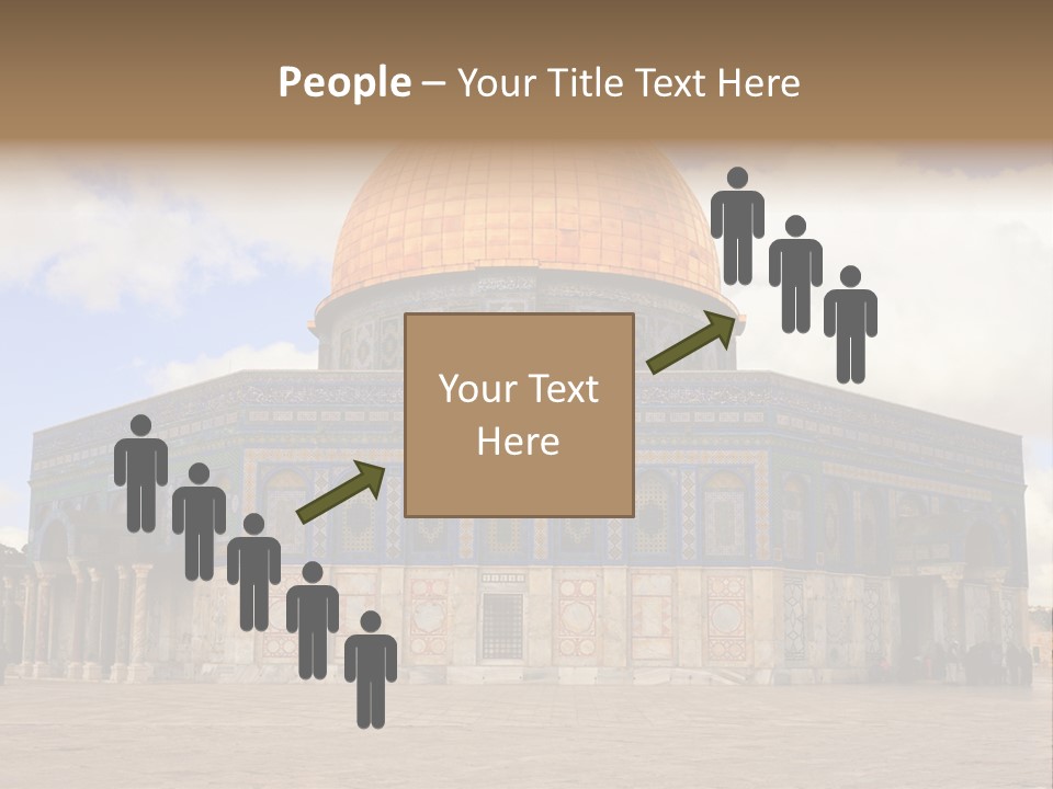The Dome Of The Rock In The Temple Of The Rock In The Temple Of The PowerPoint Template