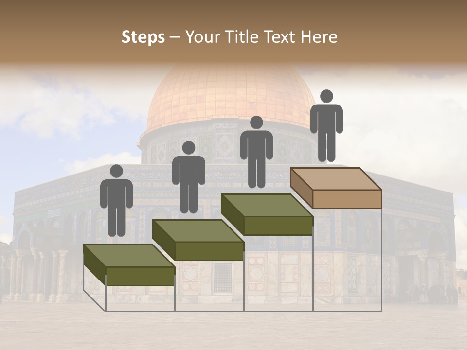 The Dome Of The Rock In The Temple Of The Rock In The Temple Of The PowerPoint Template