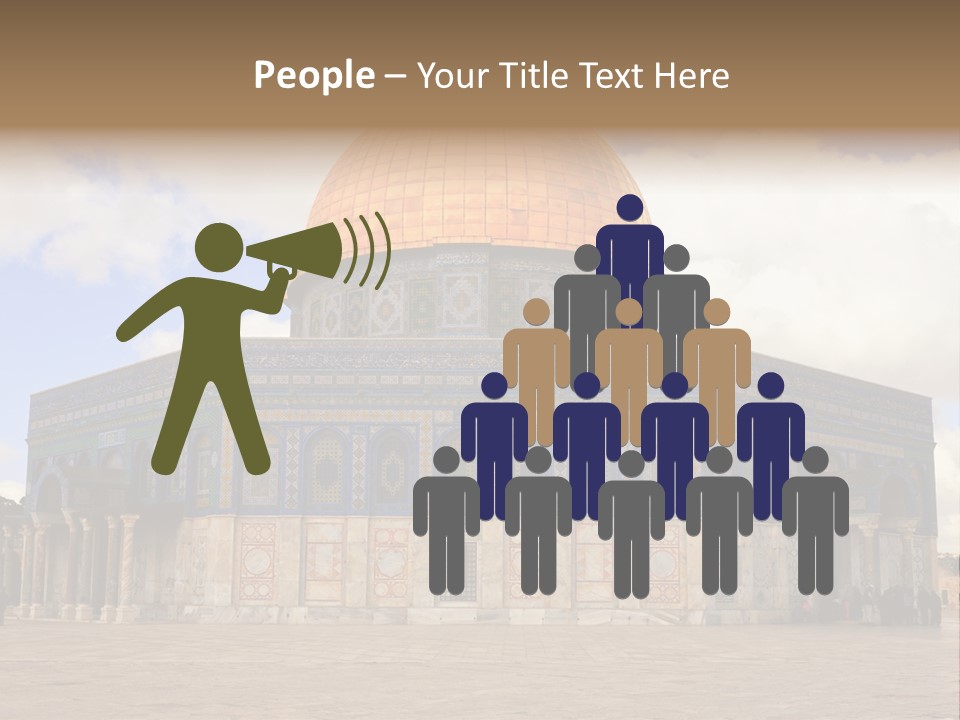 The Dome Of The Rock In The Temple Of The Rock In The Temple Of The PowerPoint Template