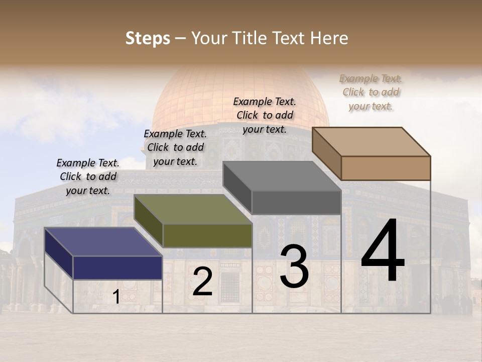 The Dome Of The Rock In The Temple Of The Rock In The Temple Of The PowerPoint Template