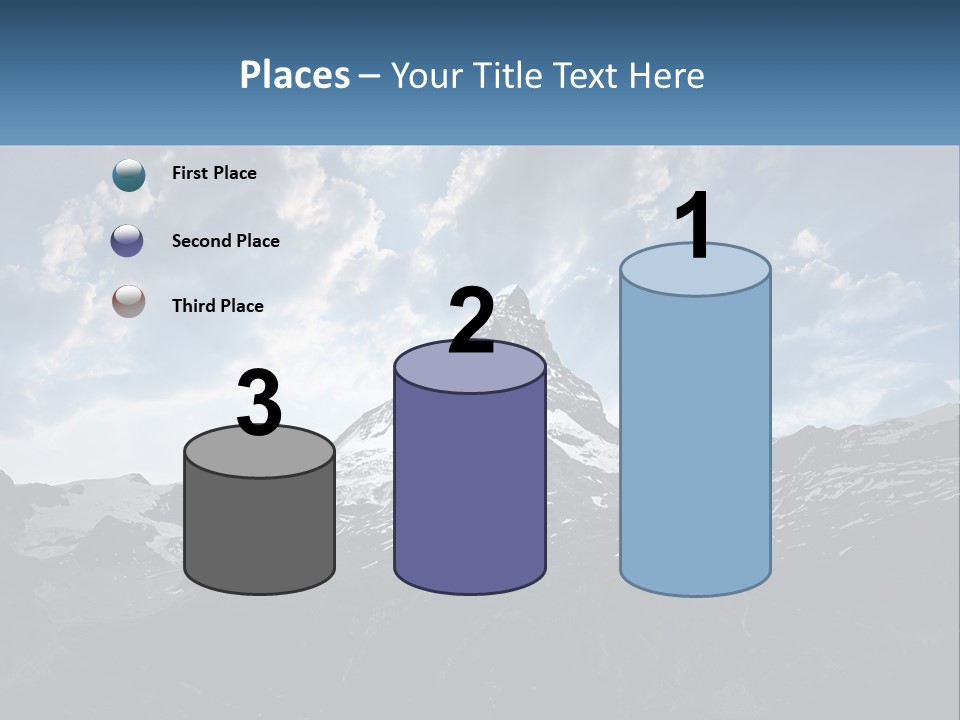 A Picture Of A Mountain With A Sky Background PowerPoint Template