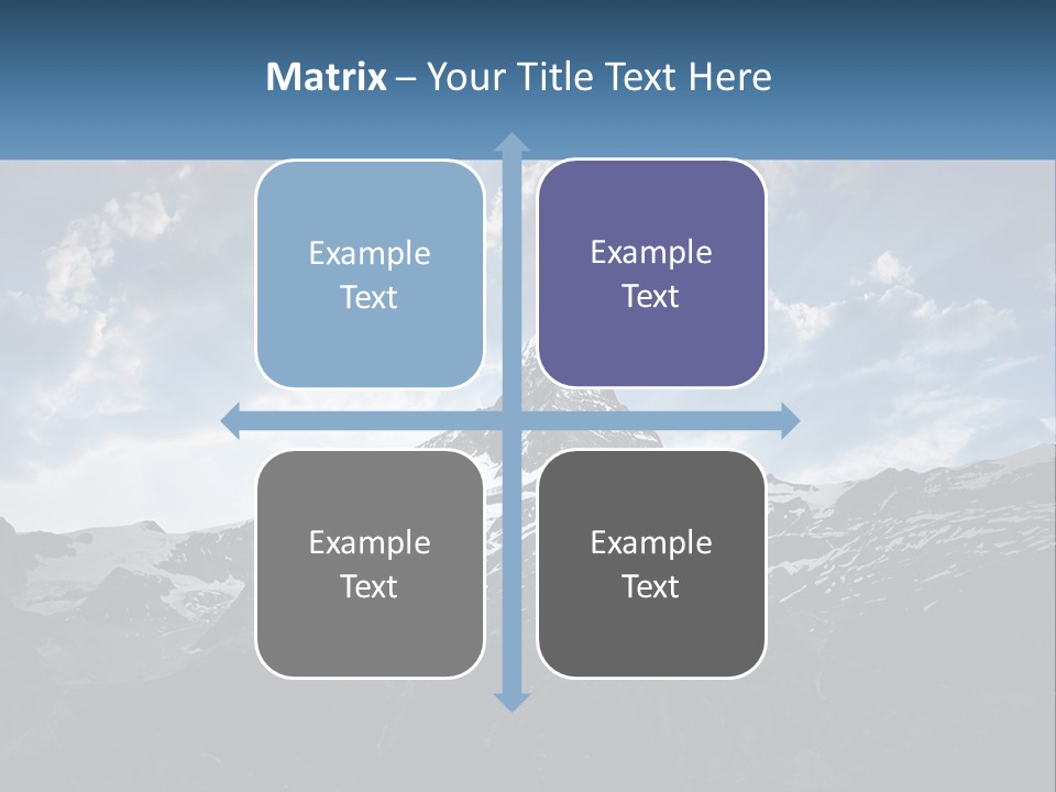A Picture Of A Mountain With A Sky Background PowerPoint Template