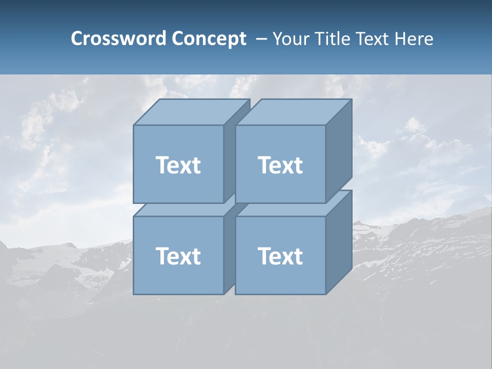 A Picture Of A Mountain With A Sky Background PowerPoint Template