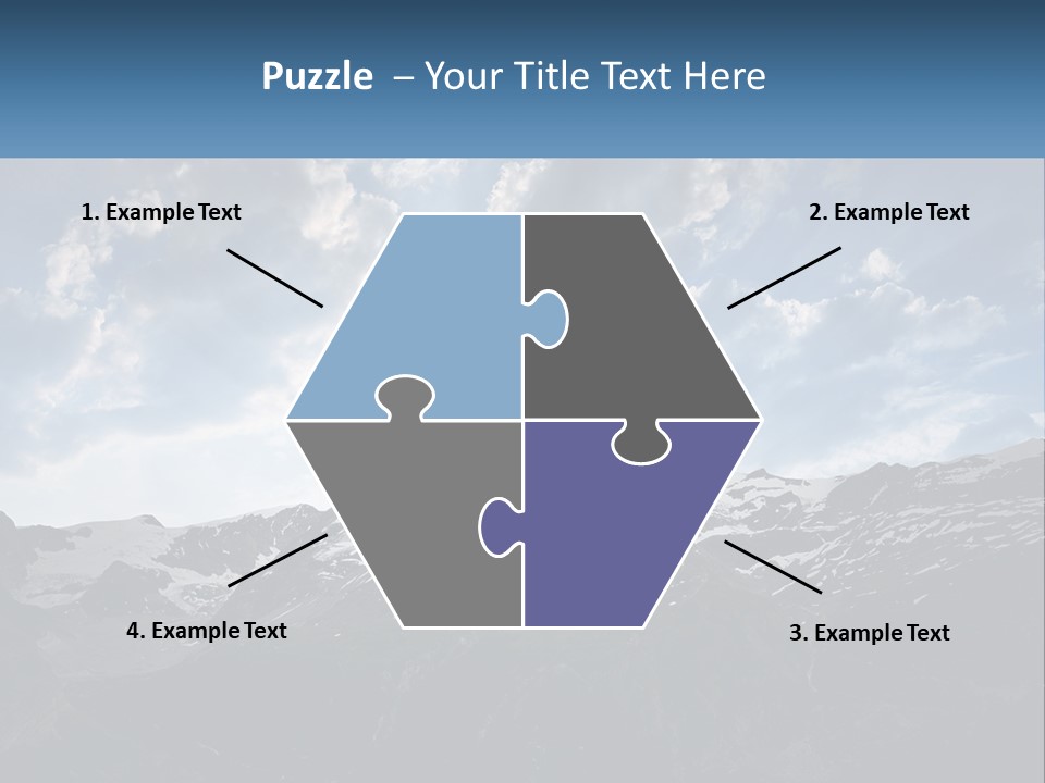 A Picture Of A Mountain With A Sky Background PowerPoint Template