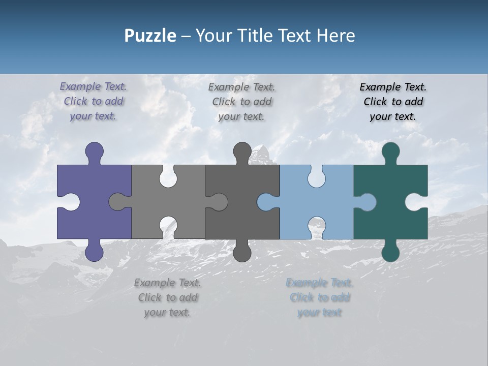 A Picture Of A Mountain With A Sky Background PowerPoint Template