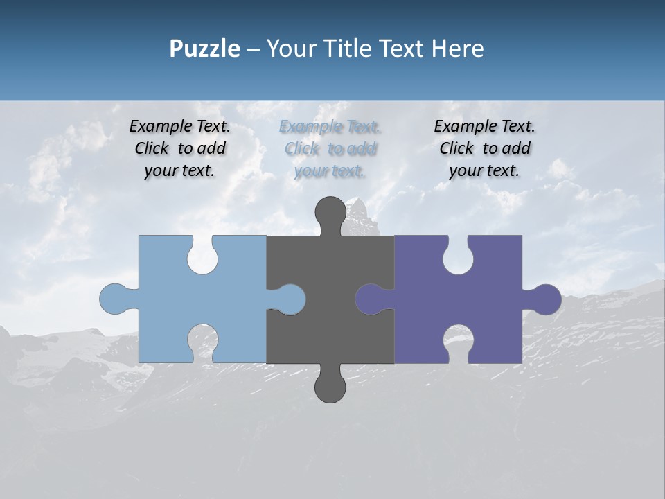 A Picture Of A Mountain With A Sky Background PowerPoint Template