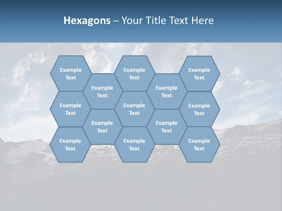 A Picture Of A Mountain With A Sky Background PowerPoint Template
