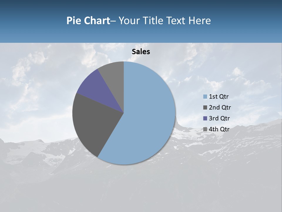 A Picture Of A Mountain With A Sky Background PowerPoint Template
