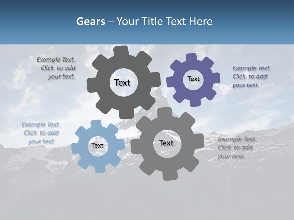A Picture Of A Mountain With A Sky Background PowerPoint Template