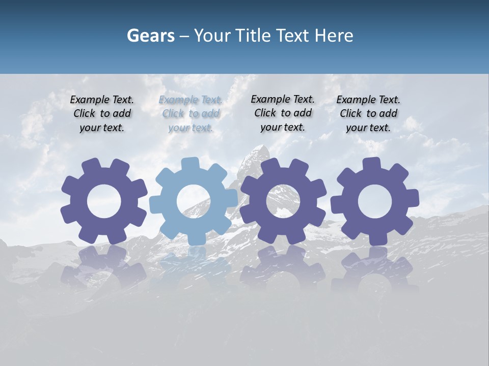 A Picture Of A Mountain With A Sky Background PowerPoint Template