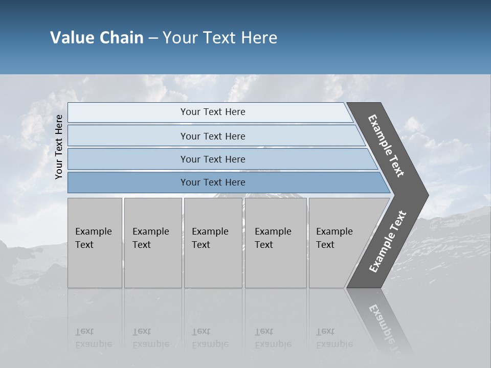 A Picture Of A Mountain With A Sky Background PowerPoint Template
