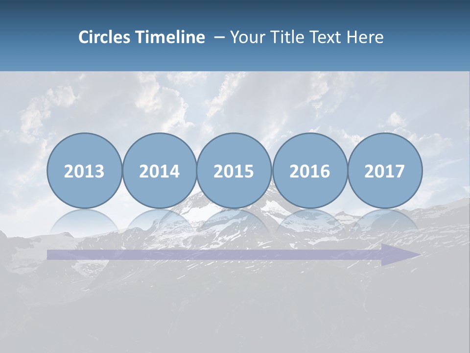 A Picture Of A Mountain With A Sky Background PowerPoint Template