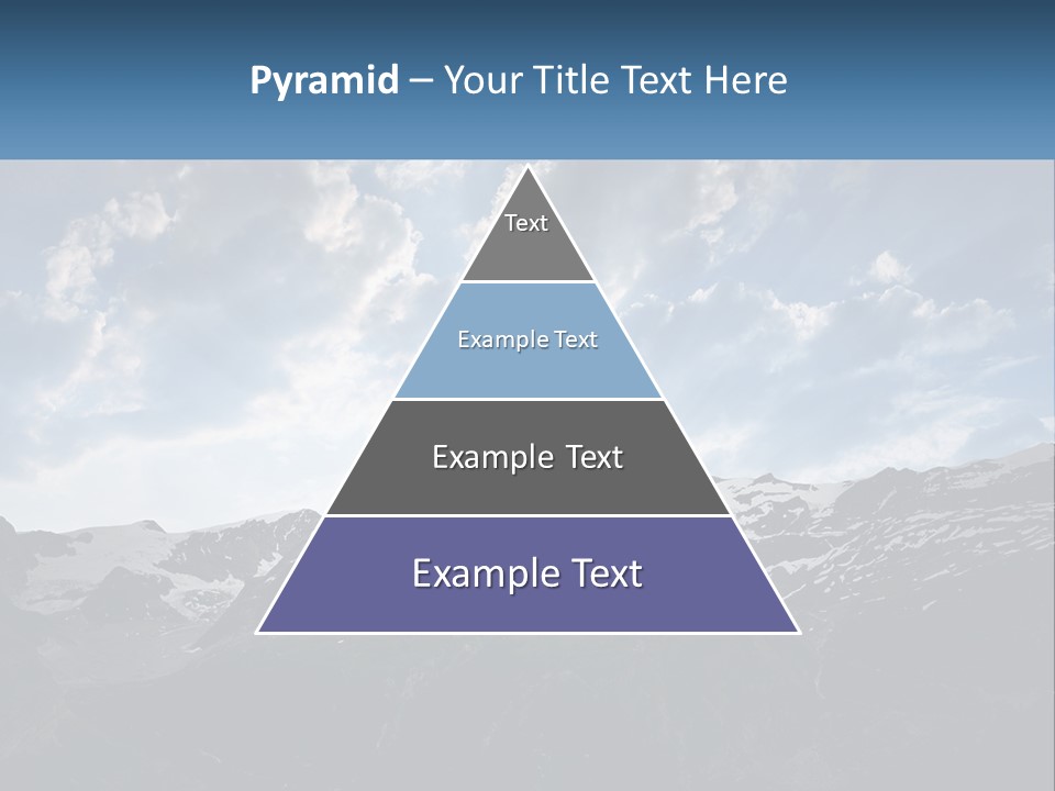 A Picture Of A Mountain With A Sky Background PowerPoint Template