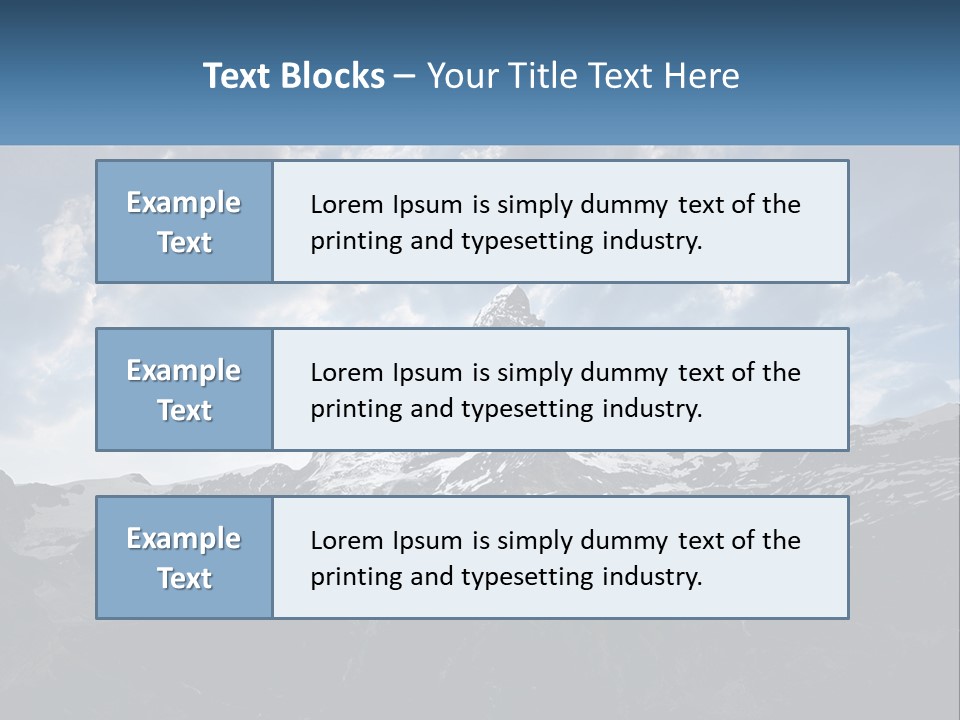 A Picture Of A Mountain With A Sky Background PowerPoint Template