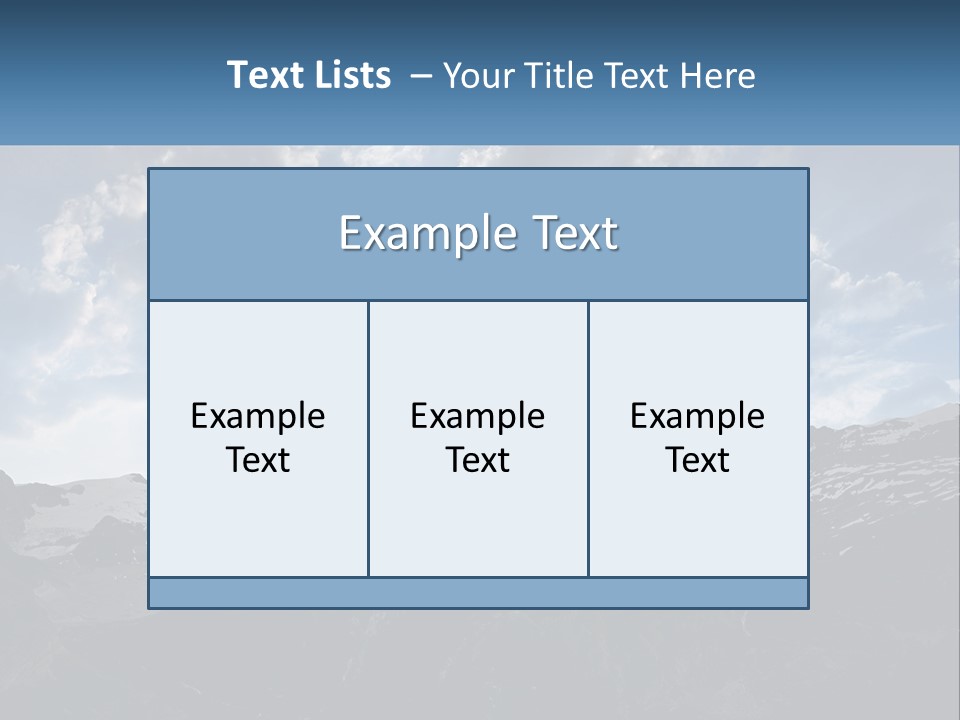 A Picture Of A Mountain With A Sky Background PowerPoint Template