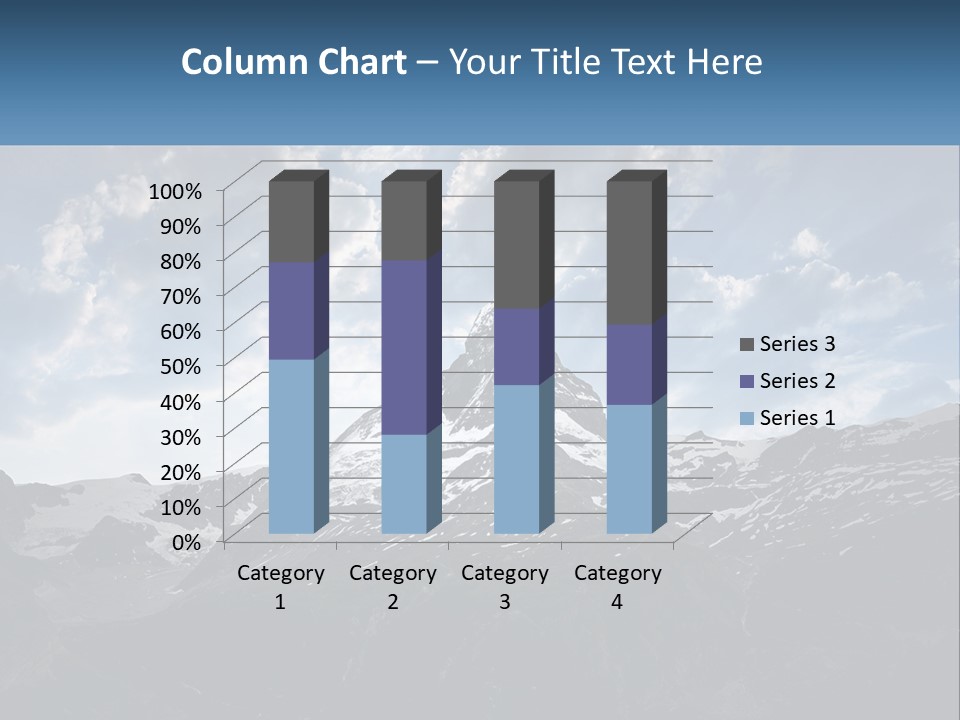 A Picture Of A Mountain With A Sky Background PowerPoint Template