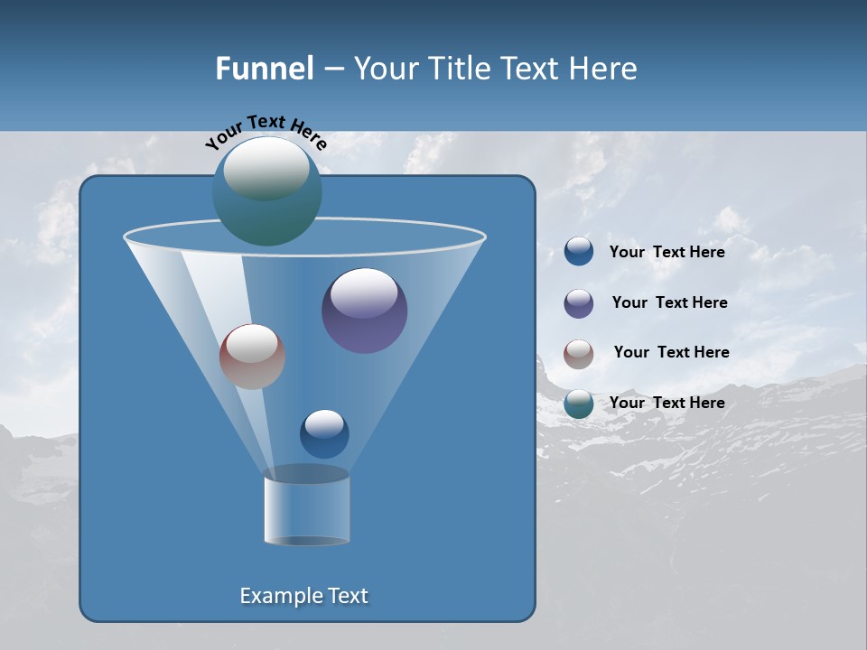 A Picture Of A Mountain With A Sky Background PowerPoint Template