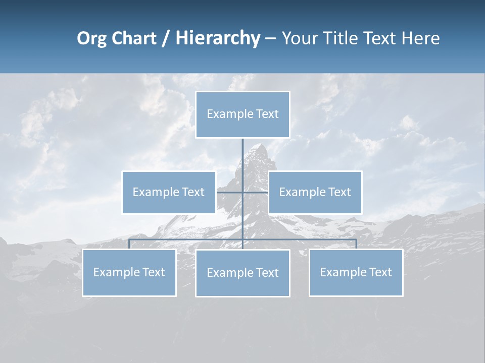 A Picture Of A Mountain With A Sky Background PowerPoint Template