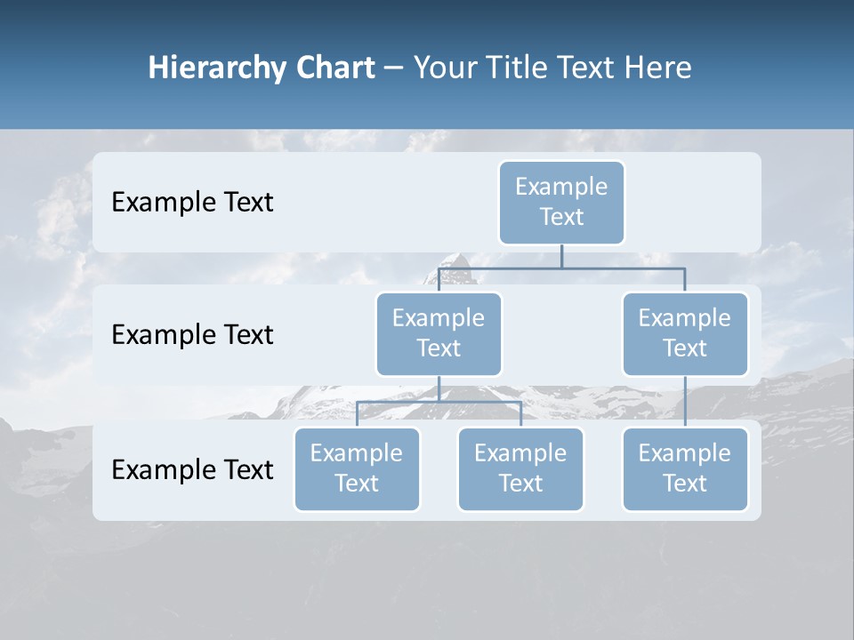 A Picture Of A Mountain With A Sky Background PowerPoint Template