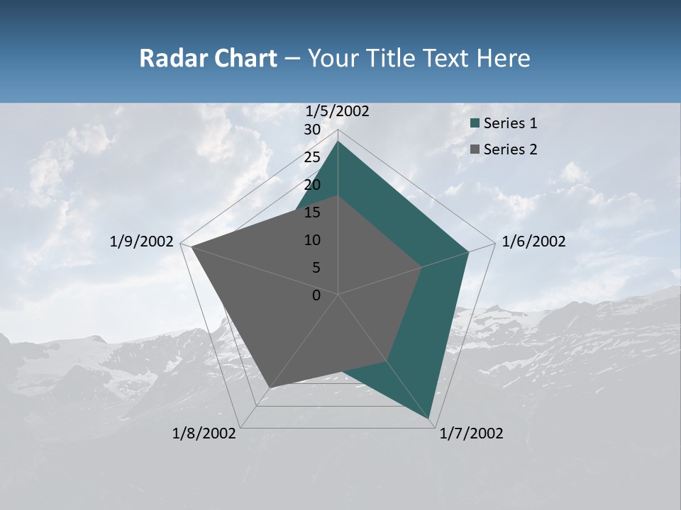 A Picture Of A Mountain With A Sky Background PowerPoint Template