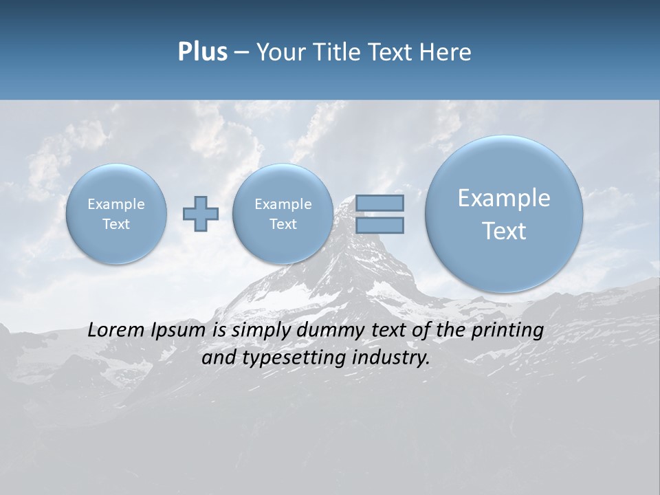 A Picture Of A Mountain With A Sky Background PowerPoint Template