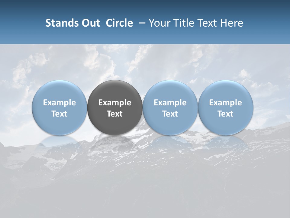 A Picture Of A Mountain With A Sky Background PowerPoint Template