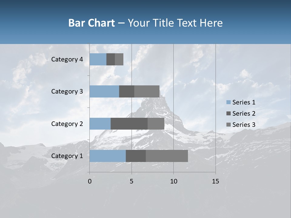 A Picture Of A Mountain With A Sky Background PowerPoint Template
