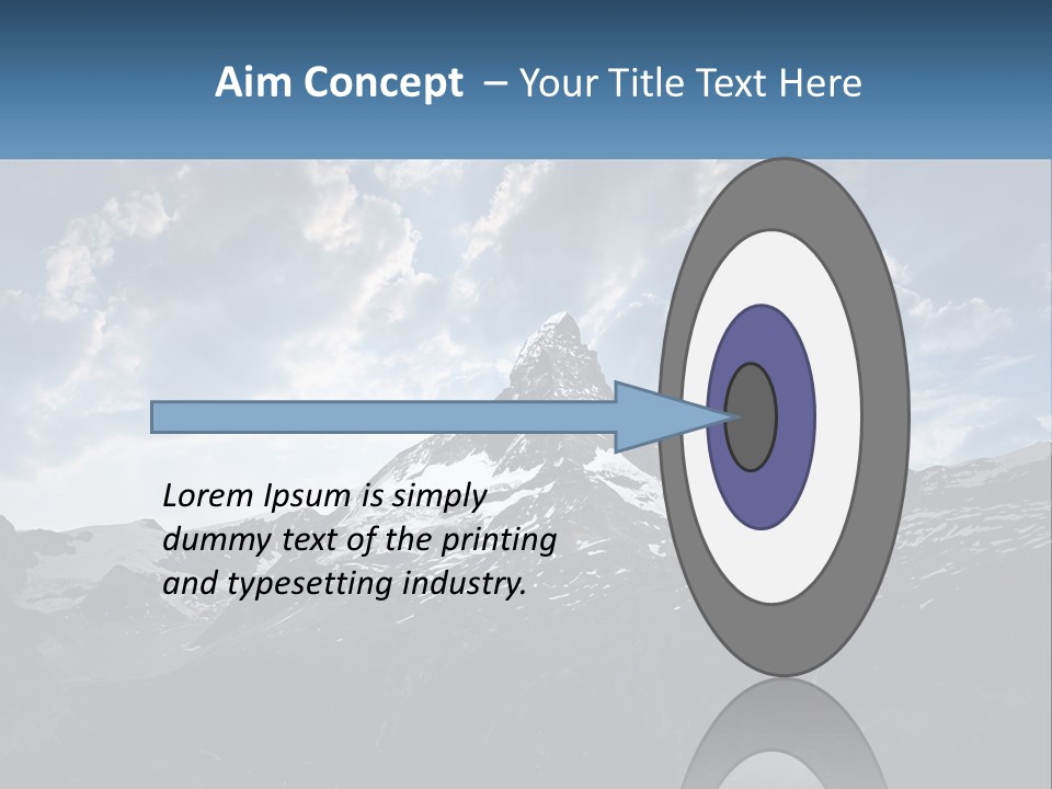 A Picture Of A Mountain With A Sky Background PowerPoint Template