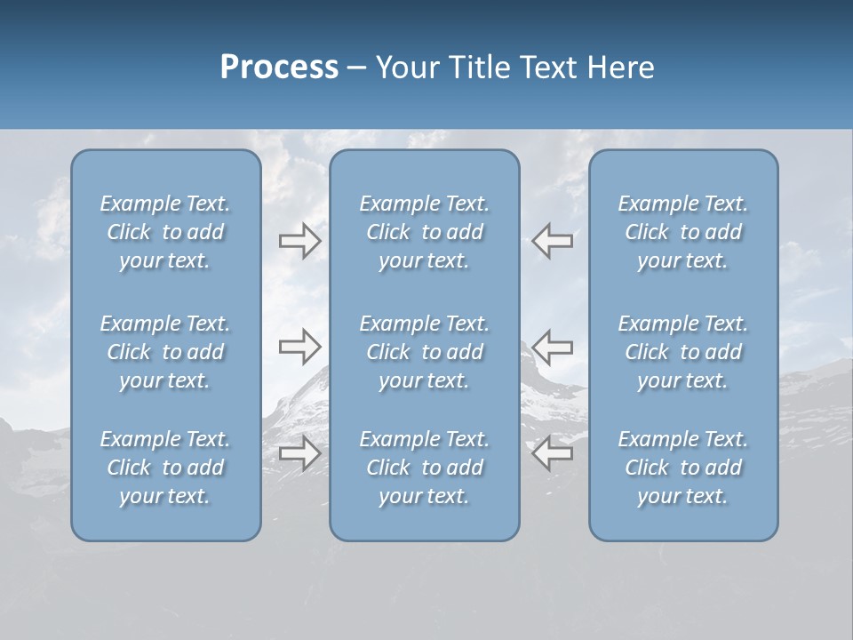 A Picture Of A Mountain With A Sky Background PowerPoint Template