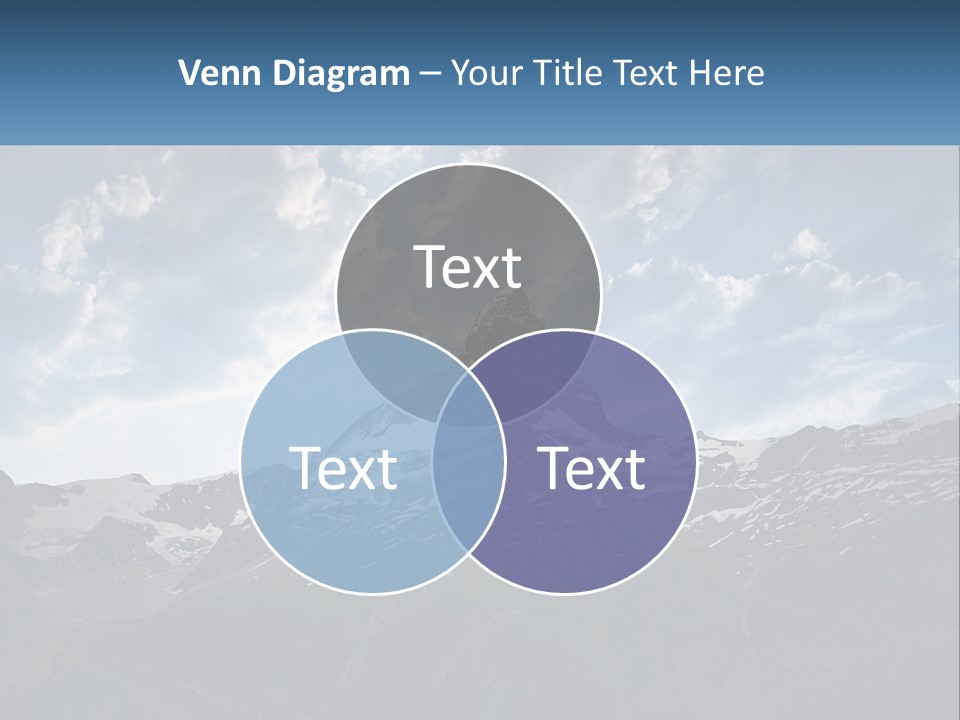 A Picture Of A Mountain With A Sky Background PowerPoint Template